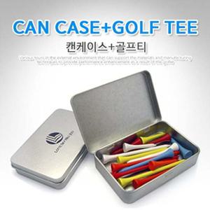 골프 골프티 캔캐이스1개 나무티15개 기념품 답례품 골프티 골프티케이스 티 티케이스 골프용품