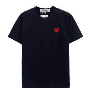 25SS 꼼데가르송 레드 와펜 반팔 블랙 AX-T108-051-1