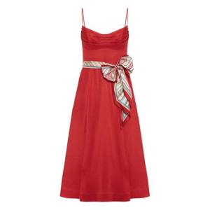 짐머만 미디 원피스 6939DC261 RED RED