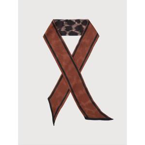 올리비아로렌 sh06 레오파드양면울실크일자스카프 VYCXF0L7111