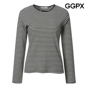 GGPX  스트라이프 골지 티셔츠 GQ1TS009B