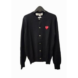 [꼼데가르송(잡화)]AX-N007-051 (레드하트 라운드 가디건)