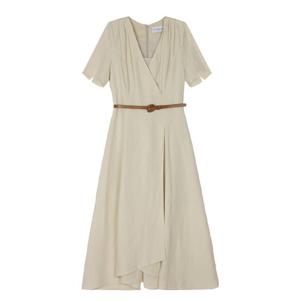 [파슨스] Linen Blend Belted Dress [PW2P3OP07]