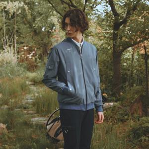 챌린저 남성 나일론스판 포켓포인트 스타디움 자켓 그레이 CHD3MJK4303GY