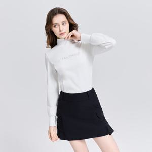 챌린저 여성 소프트 벌룬소매 모크넥 긴팔 티셔츠 오프화이트 CHE3WLT5717OW