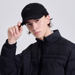 챌린저 남성 울터치 니트 믹스 이어 커프 골프 볼캡 블랙 CHE4MCP5481BK