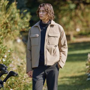 챌린저 남성 빅포켓 오버사이즈 패딩 자켓 베이지 CHD4MJK4401BE