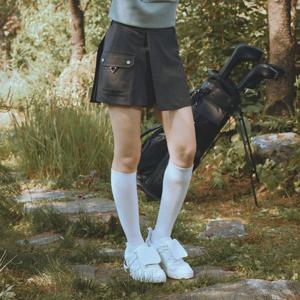 챌린저 여성 울블렌드 랩 포켓디테일 반바지형 큐롯 그레이 CHD3WHP4761GY