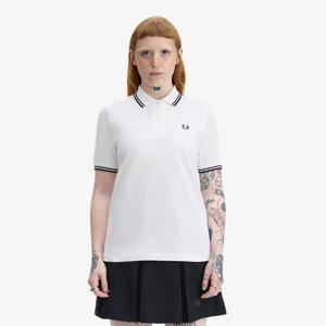 [G3600] 트윈 팁 프레드페리 셔츠 - 화이트/블랙 AFPF2413600-200