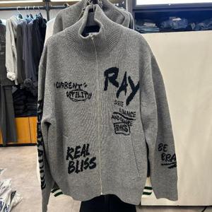 서드케이 HC04 니트집업 MQ5-SU508(그레이)