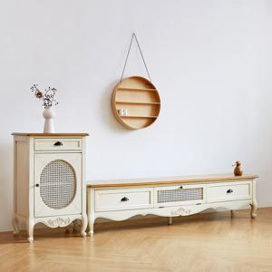 유캐슬 루앙 엔틱 2000 티비다이 TV 거실장 세트 아이보리