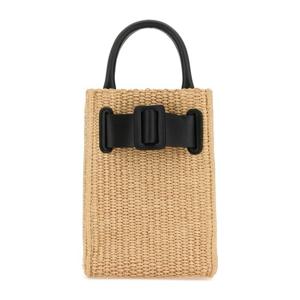 보이 바비 투어리스트 라피아 토트백 CR24BBY18RFBYR 0NBLK