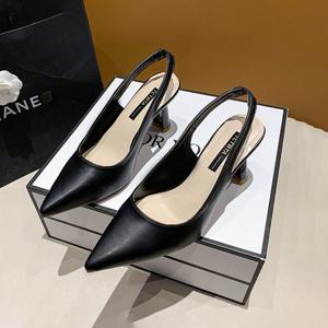 여성 2컬러 오피스 스틸레토힐 슬링백 구두 LK-P131