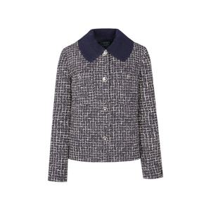 [크로커다일 레이디]트위드 탈부착니트카라자켓 CLDWJK104