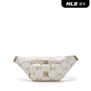 [MLB공식] 25N 다이아 모노그램 스포티브 힙색 NY (Ivory) 3AHSM035N