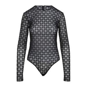 지방시 로고 플록 바디수트 BWB03U20H0 008