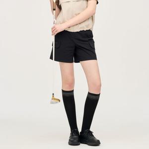 [링스본사] 사이드 지퍼 숏팬츠 L21E2PS258_BK