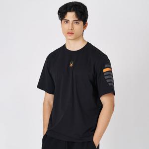 [스파이더] 남성 짐웨어 라드패드 반팔 티셔츠 SPKMCNRS210MBLK