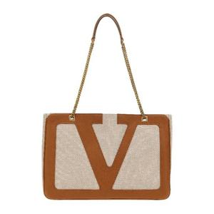 발렌티노 비바 슈퍼스타 캔버스 쇼핑백 6W0B0R13GLR 9QR