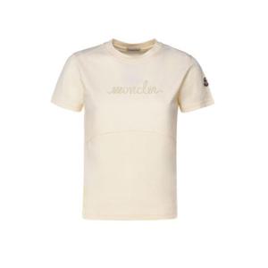 몽클레어 비디드 로고 티셔츠 J20938C00015 89AIJ034 White