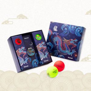 아트박스/비더블유아이 볼빅 청룡 비비드 골프공 3PC 6구+볼마커
