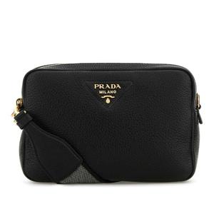 프라다 블랙 가죽 크로스바디 백 1BH082VDNM2DKV F0632
