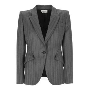 알렉산더 맥퀸 헤링본 싱글 브레스티드 재킷 839134QJAFE 1121 TP944891904