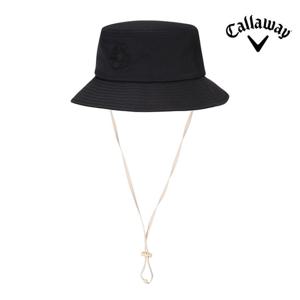캘러웨이 CG 트윌 로고 버킷햇 남성용 골프모자 블랙/베이지