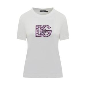 돌체앤가바나 반팔 티셔츠 F8N08ZGDC6U W0800 BIANCO OTTICO