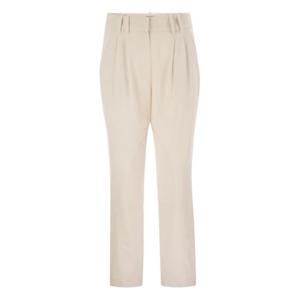 브루넬로 쿠치넬리 스트레이트 팬츠 MP512P9029 C145 CREAM