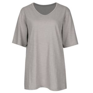 [샵앤]슬럽 면 루즈핏 V넥 반팔 티셔츠 DAI-WSH-0521-그레이