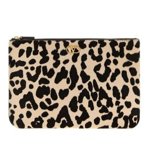 발렌티노 레오파드 프린트 V로고 시그니처 파우치 7W2P0AK4WIE