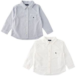 [블루독8-키즈] 택1 네이비 베이직스트라이프셔츠 카라 긴팔 티셔츠 두돌선물 초등학생 25A3532002