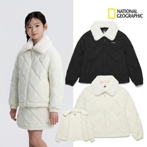 내셔널지오그래픽키즈 K254GPD010 여아 튜브 패딩점퍼 숏패딩 경량 고학년 겨울 자켓 딜