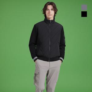 클라우스 남성 하이브리드 방풍 니트 패딩 골프자켓 KLFMJK1488_BK
