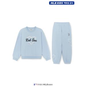 [MLB키즈US] (7FS2H0356-43SBM) 여아 스트릿 하트 아트웍 맨투맨세트 아동맨투맨세트 키즈맨투맨세트
