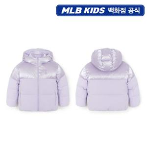 [MLB키즈PG] 글로시 모노그램 배색 숏 구스다운 (7ADJM0456-43LDL)