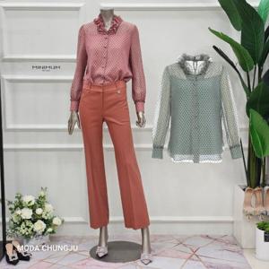 [미니멈]MD 도트 시스루 블라우스 MD MXDAWB1180 M_CJ