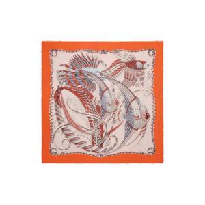 25 FW 페라가모 서머2 피시 프린트 실크 스카프 320931SLSUMMER2 TP443806861