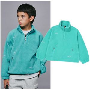 블루테일2 AZI1TS01MT 주니어 남아 여아 민트 플리스 하프집업 아노락 맨투맨 티셔츠 초등