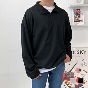 다니스 남자 반집업 밴딩 맨투맨 SD-230450M 맨투맨