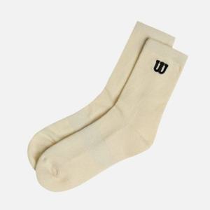 M 윌슨양말 LQC W243006GSO71-WHT 유니 메리노울 크루 삭스