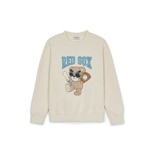 MLB긴팔티 JQT 3AMTE0246-43CRD 빅 메가베어 오버핏 기모 맨투맨 보스턴 레드삭스