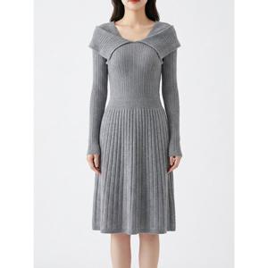 [예쎄][예쎄] 숄더넥 니트 플리츠 원피스(S5WOP018A)