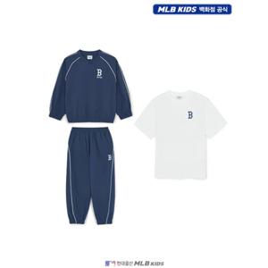 [MLB키즈US] (7AS2B0161-43NYS) 스트릿 베이직 우븐 맨투맨 3 세트 아동맨투맨세트 키즈맨투맨세트