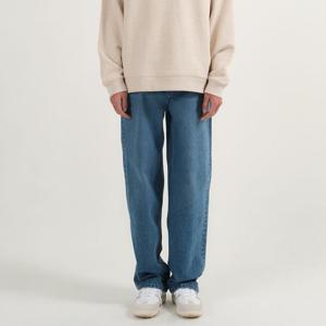 [플랙진]남성 에센셜 스텝 E04 와이드 연청 데님 팬츠 (PJTI5STE045)