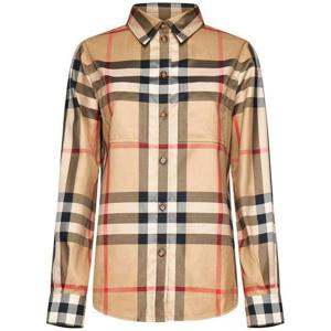 (명품) 버버리 체커드 코튼 셔츠 체크 8071340