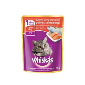 위스카스팩 고등어와 연어 80g 고양이간식 반려묘 반려용품 반려동물간식 고양이 간식