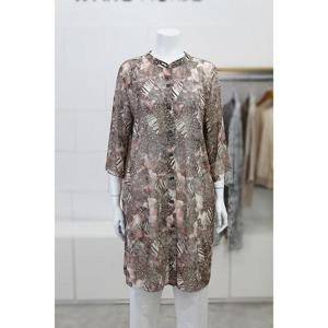 화이트호스 세이브존02 나염 롱블라우스 A22126