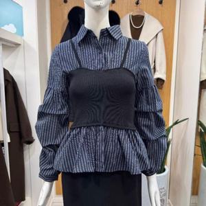 클리지 DP01 뷔스티에 웨이브 벌룬 셔츠 CQ2WBL28